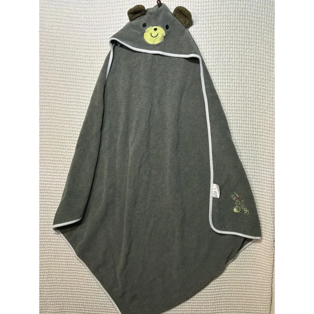 Baby Boss Hooded Bath Towel Kids OS Grey Bear